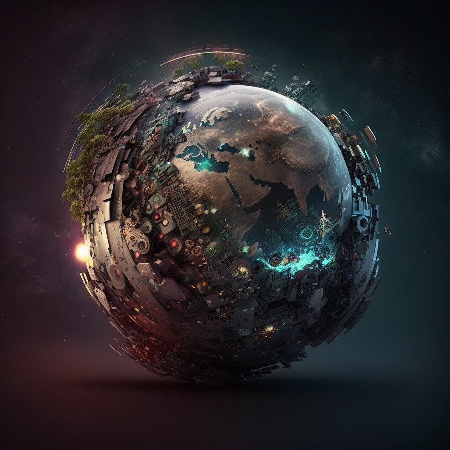 JL_Phygital_planet_earth_transforming_into_a_technological_world