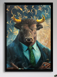 XRP Bull oil painting v2.0